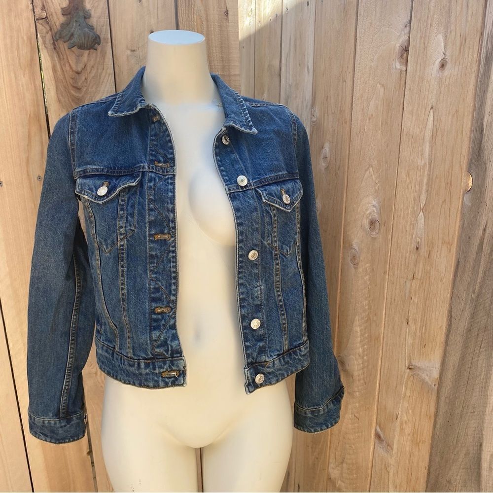 Mango casual jean jacket size XXS